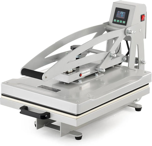 Clamshell-Heißpressmaschine, Wärmepressmaschine, Transferpresse, Textilpresse, Hitzepresse, Heißpresse, 50 x 40 cm, 2200 W, Wärmefunktion, CREWORKS