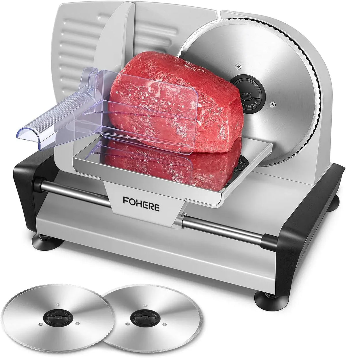 0-15mm Wurstschneidemaschine, Brotschneidemaschine, Edelstahl-Rundmesser, Schinkenschneider, Allesschneider, Schneidemaschine für Lebensmittel