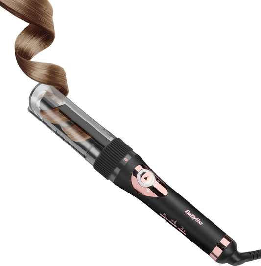 C1031E mit Automatikbetrieb Lockenstab, für BaByliss Curl Secret Lite, einfaches und schnelles Haarstyling, 5 Heizstufen bis zu 210°C, Schwarz &