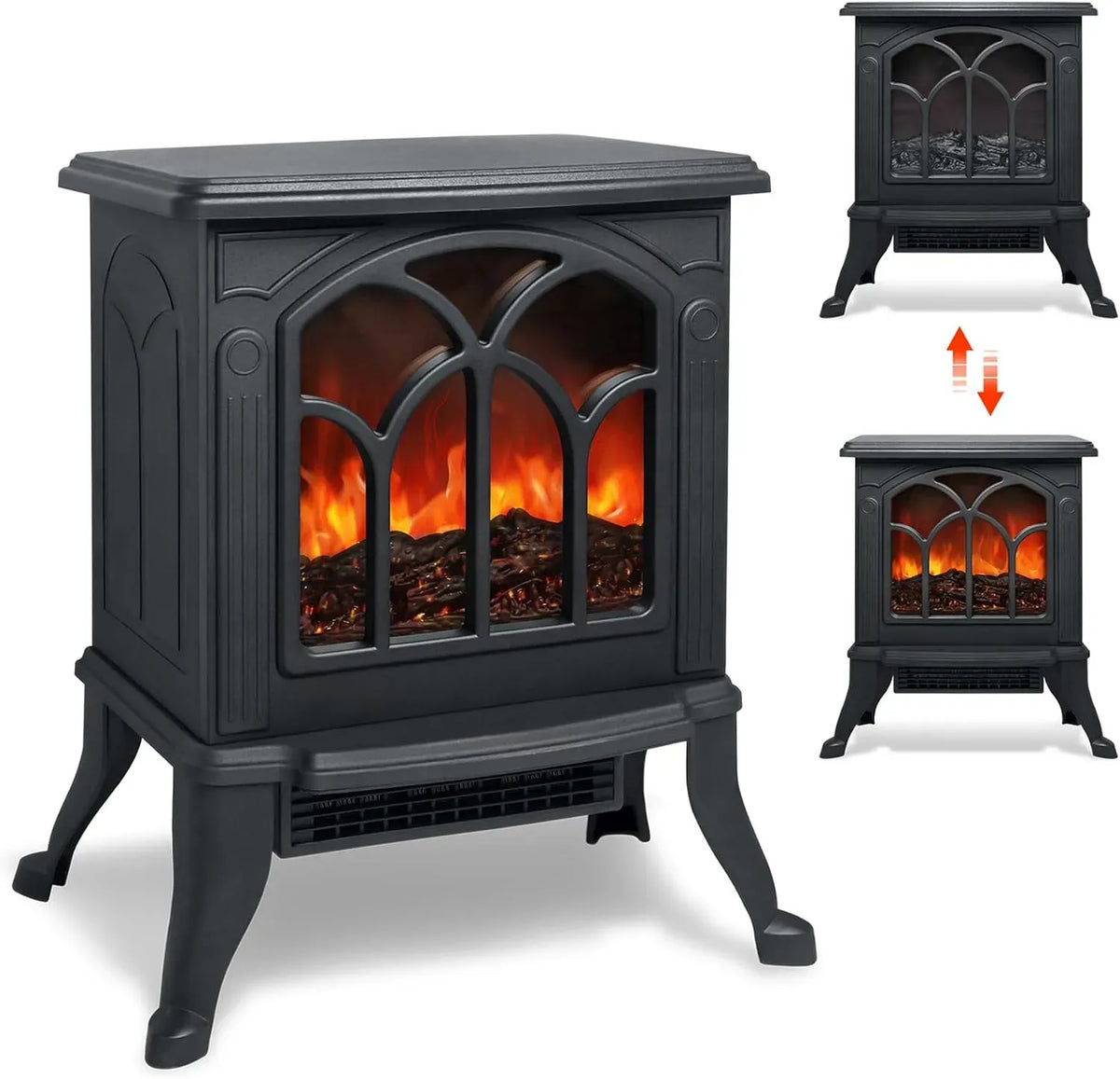 Elektrokamin, Kaminofen, Heizung, Heizer, elektrischer Kamin, 750 W, 1500 W, Wohnzimmergestaltung, Wärmefunktion