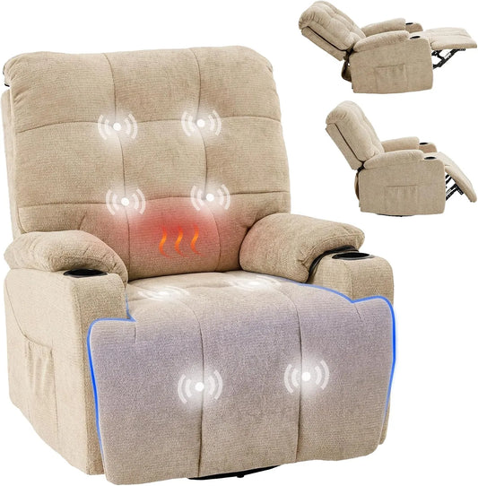 Relax- und Massagesessel, FLEXISPOT 8-Punkt-Massage XR7, USB, 105°-165° verstellbar, 360°drehbar, bis 200 kg, USB- und Type-C-Anschluss
