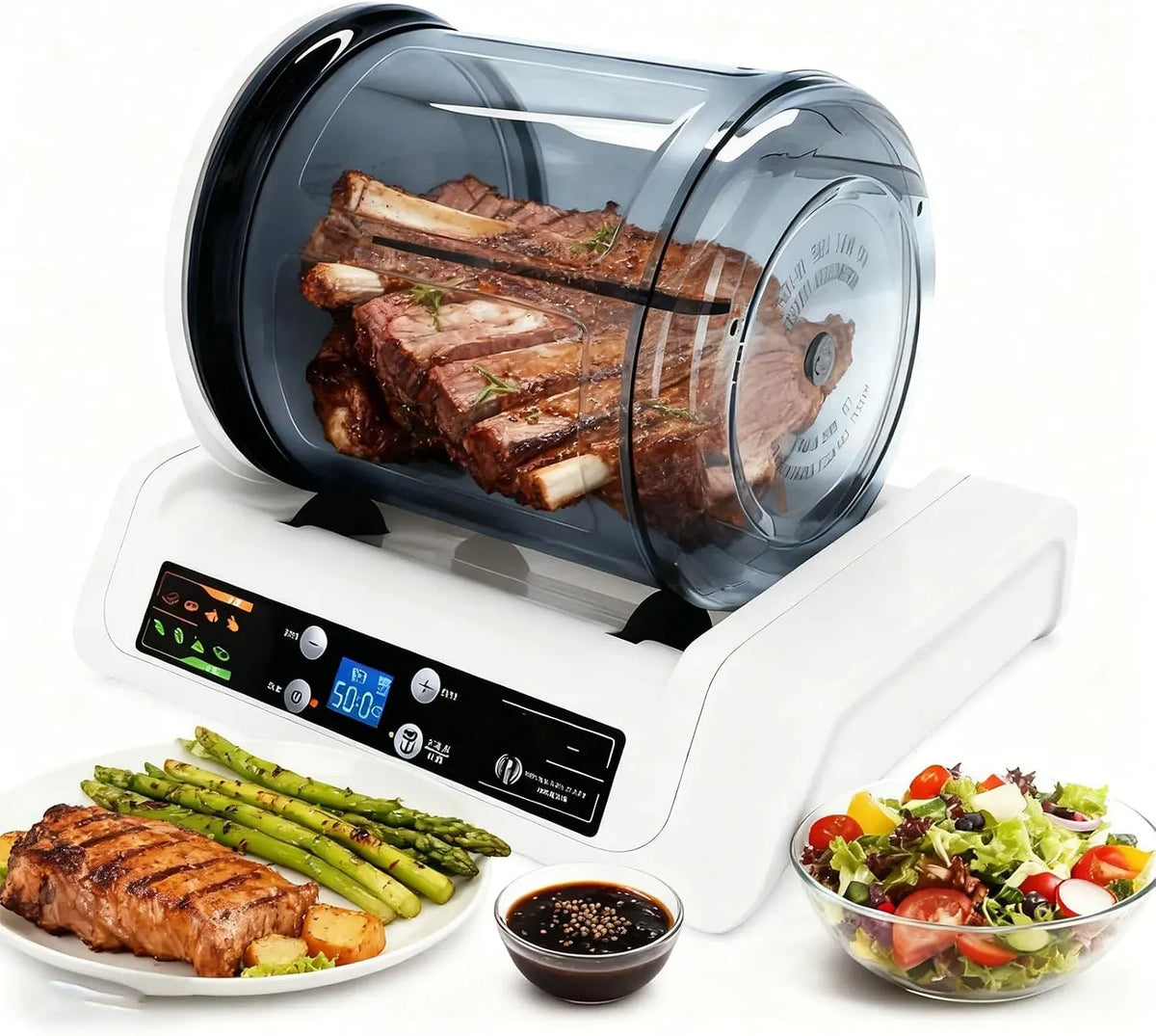 Vakuum-Marinator, 5 l Fassungsvermögen inklusive Timer für schnelles Marinieren von Fleisch und Gemüse