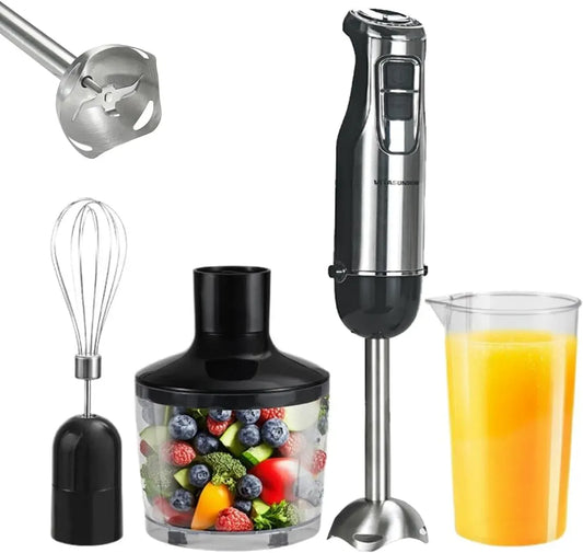 4-IN-1 für Smoothies, für Babybrei & Suppen, 800W mit 6 Stufen & Turbo
