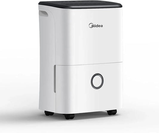 Luftentfeuchter, 3 L, Midea 20L/24h DF-20DEN7-WF, Timer, großer Wassertank, Weiß, APP-fähig, 40m², 100m³