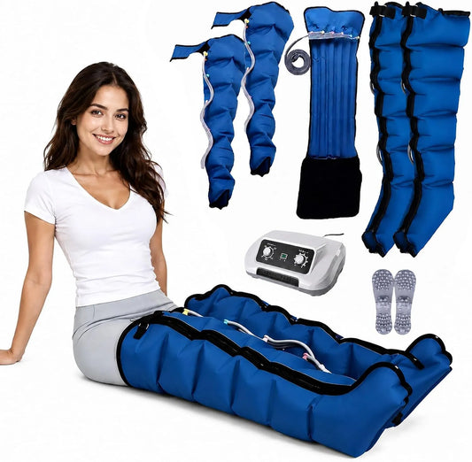 6-Kammer 0-30min Lymphdrainage Gerät, Beinmassagegerät, für Zuhause