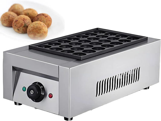 Takoyaki-Grill-Maker, Takoyaki-Maker, Waffeleisen, Waffelautomat, 0 bis 300 °C, gewerblich, Restaurant, Antihaftbeschichtung