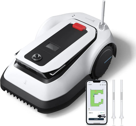 AIVI 3D 3D-Hindernisvermeidung Begrenzungskabel, Mähroboter, 3D-Optik, für Gärten bis 1600 qm, ECOVACS GOAT