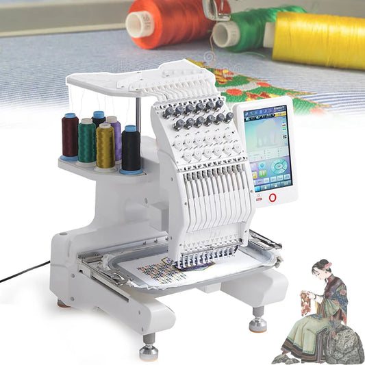 Stickmaschine, Stickautomat, 25,4 cm, USB, LCD-Display, für den Heimgebrauch