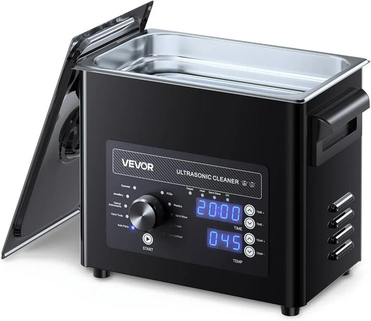 VEVOR Ultraschallreinigungsgerät, Ultraschallreiniger, Ultraschallgerät, Rasierer, 3 L, gewerblich, für Uhren Rasierer Schmuck Münzen