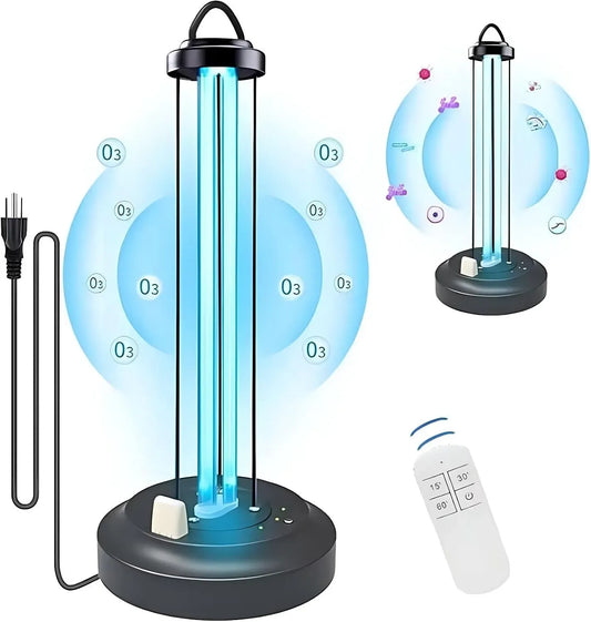 UV-C-Desinfektionslampe, elektrisches Sterilisationsgerät, 38 W, 220 V, Timer, für Haus Büro Schule Geruch und Schimmel zu entfernen Dr, HYLR UV