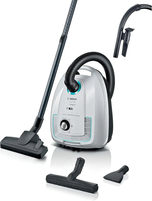 Bosch Serie 4 BGB38HYG1 Staubsauger, Weiß, elektrisches Staubsauggerät