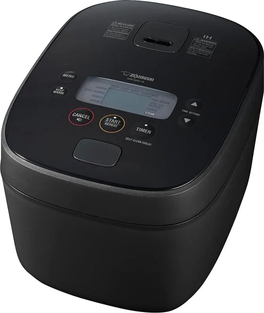 QAC18 Induktions-Reiskocher, Wärmer, elektrischer Reiskocher, 10 Tassen, Wärmefunktion, Schwarz, für 10 Tassen, Zojirushi