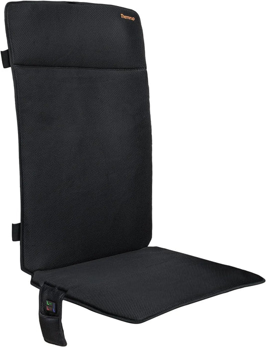 Mit Smart-Regler, Akku- & Netzbetrieb, für Ideal für Zuhause, Thermrup Mobile Beheizbare Sitzauflage 50x125 cm, Büro & Camping